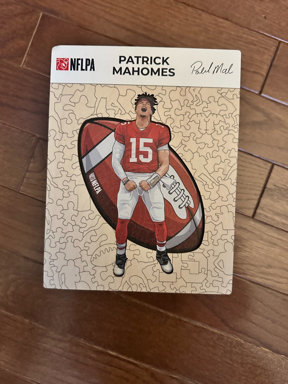Patrick Mahomes Wooden Player Puzzle